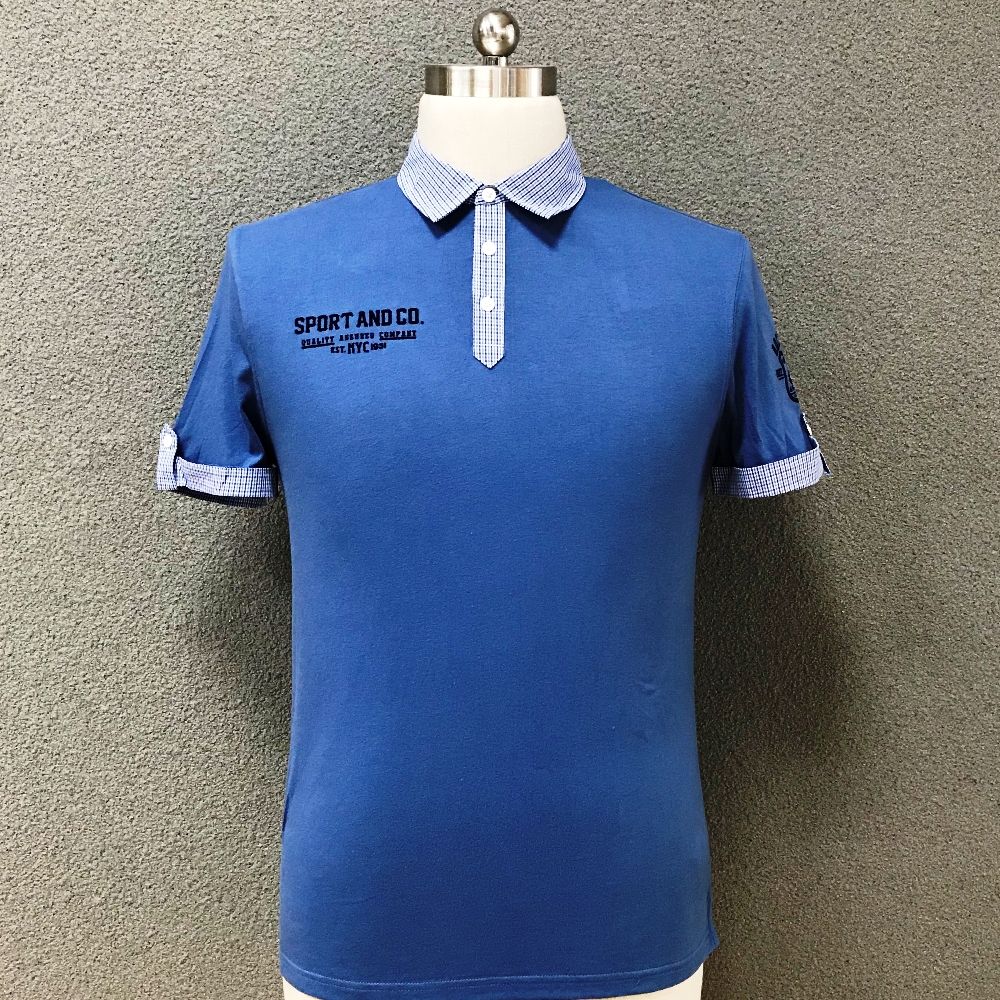 Men's cotton casual printed T-shirt