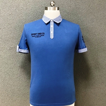 T-shirt stampata casual in cotone da uomo