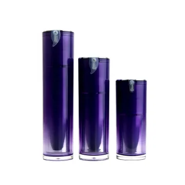 White PP Emulsion Bottle, 30ml Small Capacity Airless Cosmetic Packaging