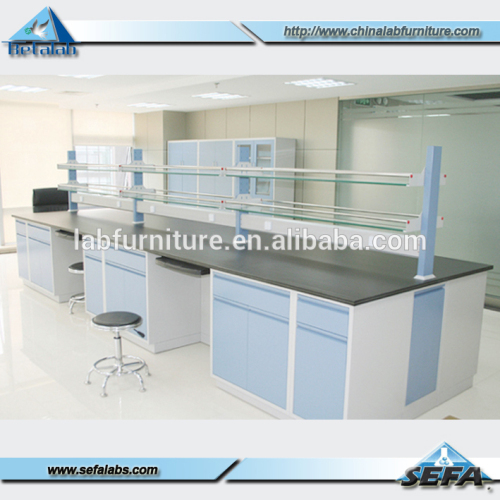 Floor mounted all steel structure Epoxy Resin electronic work table bench laboratory furniture