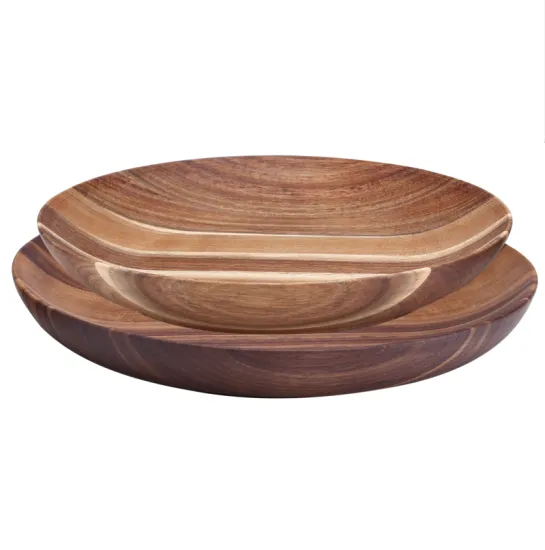 Customrized round wooden plate