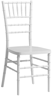 White Plastic Resin Chiavari Chair