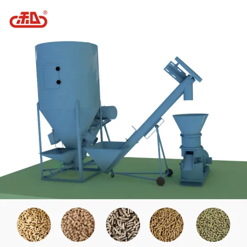Animal Feed Flat Die Pellet Mill Product Line, High Quality Animal Feed
