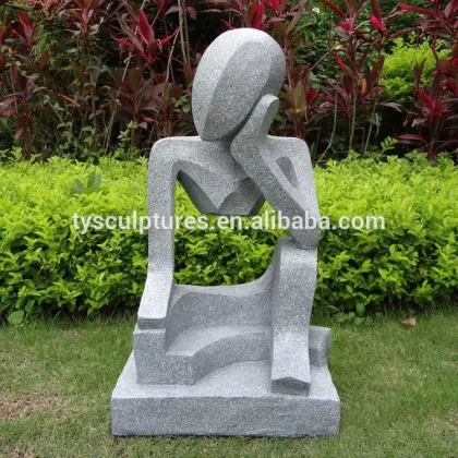 Handcrafted abstract stone elegance woman sculptures marble abstract figurative statue