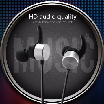 2017 in-ear Wireless Bluetooth 4.1 Sports Headphones, Stereo Noise Canceling Earphones with Mic for Smartphone R1615