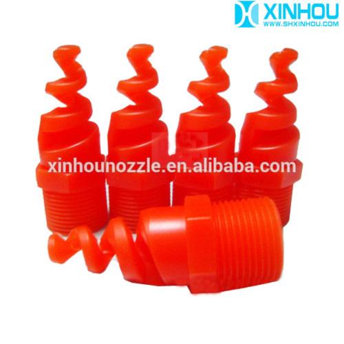 120 degree full cone water jet spiral plastic cooling tower spray nozzle