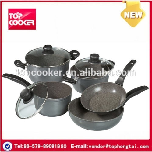 Aluminium Marble Well Equipped Kitchen Cookware