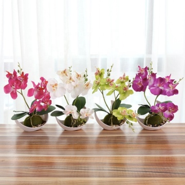 YAYUN J-1307 Artificial Orchids with Pots - 3 Forks