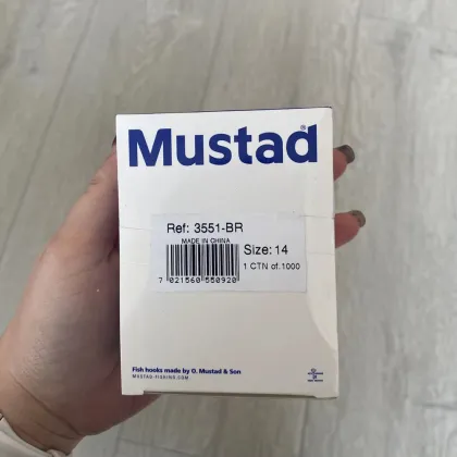 Mustad 3551 Classic Treble Standard Strength Fishing Hooks - Bronze/Nickle/Gold/Blonde Treble Tackle