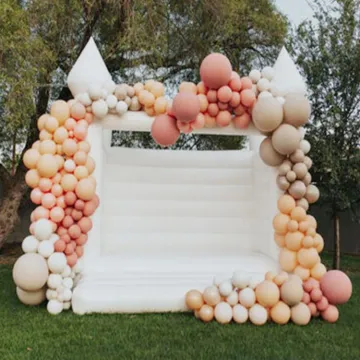 White PVC Inflatable Wedding Bouncer