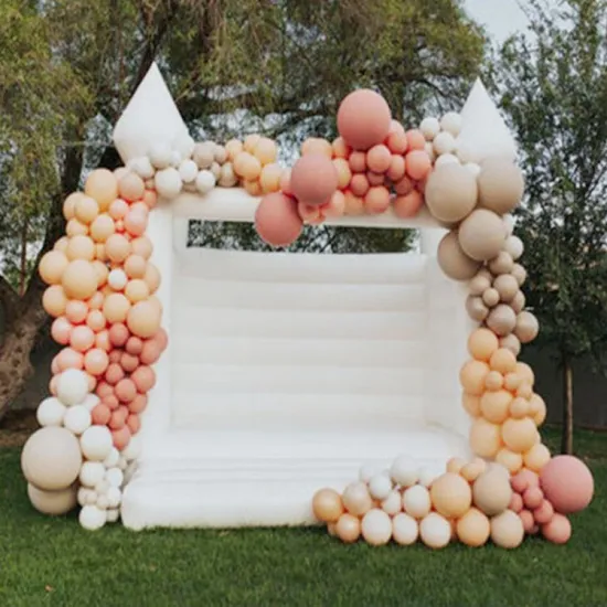 White PVC Inflatable Wedding Bouncer