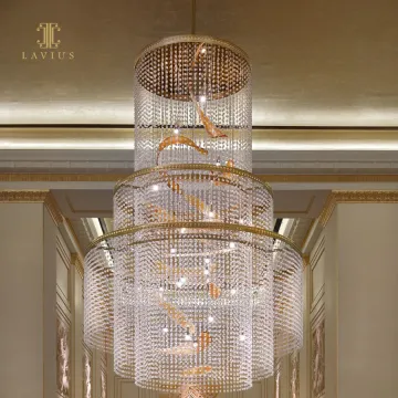 Classical Custom Hotel Lobby Chandelier Ceiling Decoration Custom Large Chandelier