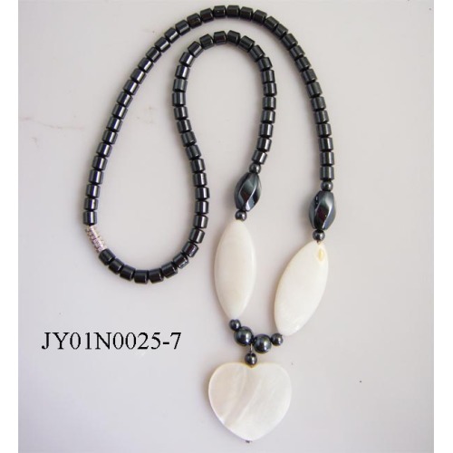 Hematite pearl Shell Necklace