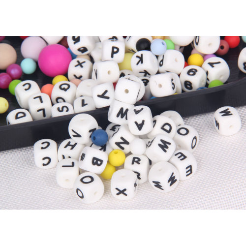 BPA Free Letter Silicone Teething Beads