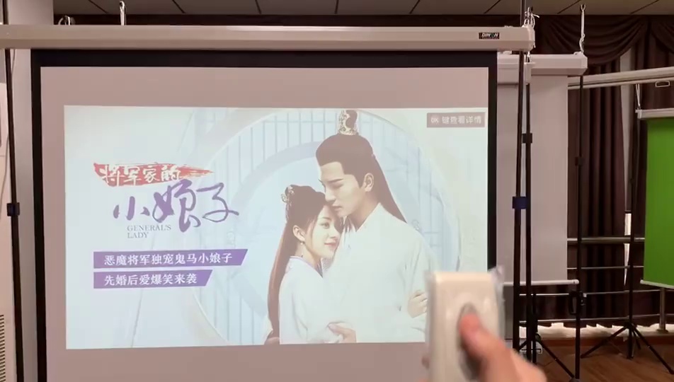 Hanging Wall Mounted Rollers Manual Projection screen