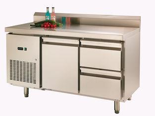 Backrest Stainless Steel Pizza Prep Station 225L One Door ,