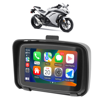 5 Zoll IPS Touchscreen Tragbares Motorrad CarPlay Android Auto Display GPS Navigation IPX7 wasserdicht
