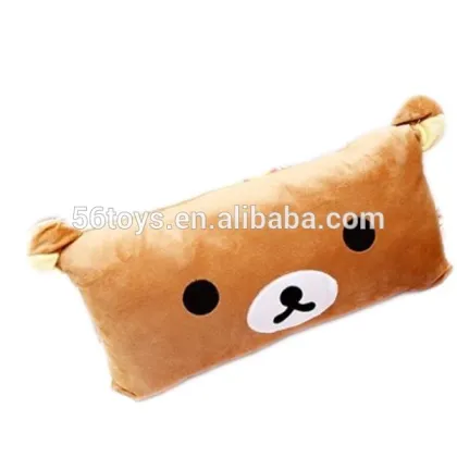Cute plush emoji pillow,bear emoji plush pillow