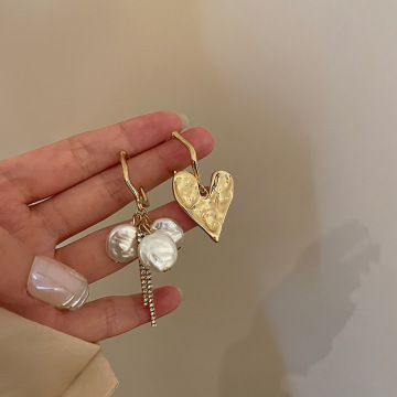 Wholesale Retro 925 Silver Jewelry Earrings - Simple Diamond Pearl Earrings Designer Korean Earrings