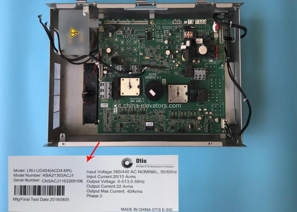 KBA21305ACJ1 Inverter LRU-UD404 (ACD4-MR) para elevadores de Otis