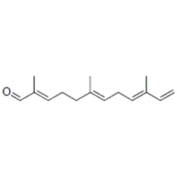 Nome: 2,6,9,11-Dodecatetraenal, 2,6,10-trimetil -, (57271493,2E, 6E, 9E) - CAS 17909-77-2