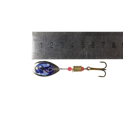 7cm 3g Water Drop Rotating Metal Sequin Bionic Bait for Sea Fishing