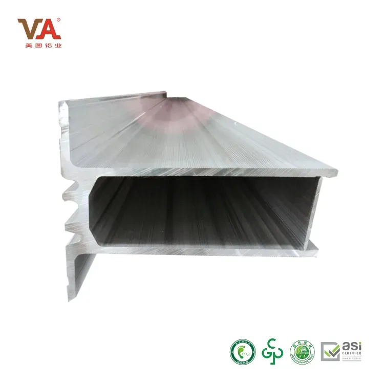 Yuens Silver Black Solar PV Panel Metal Roof Aluminum Mounting Flexible Bracket Structure System Mini Rail Profile