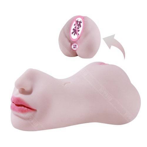 Brinquedo realista com as funções de anal-vaginal