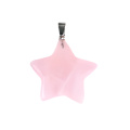 Rose Quartz 30mm Star Pendant Pendant Keychain