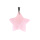 Rose Quartz 30mm Star Pendant Pendant Necklace 45cm Black Cord