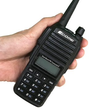 วิทยุมือถือแบบพกพา UHF VHF ความถี่คู่ FM Walkie Tallkie ECOME-UV200