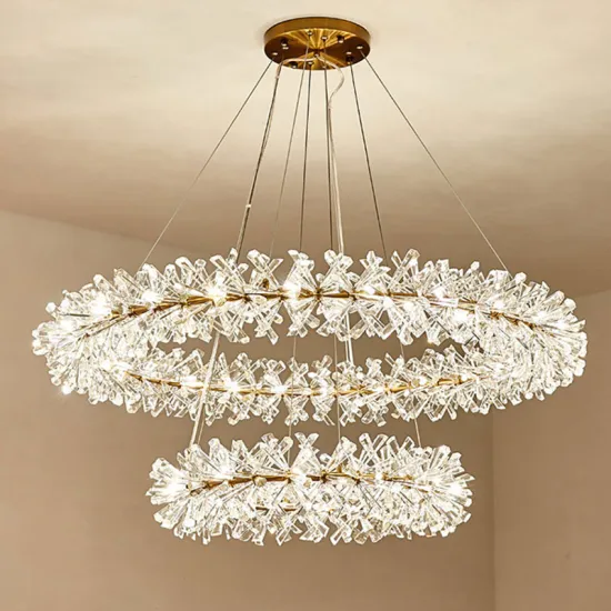 Luxurious Nordic Ceiling Lighting: Crystal Chandeliers & Pendant Lights for Living Rooms and Restaurants