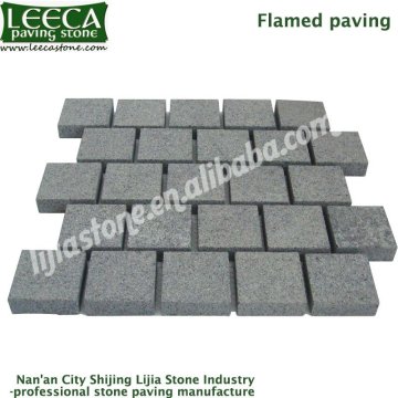 Matted granite interlocking pavers, pavers driveway outdoor