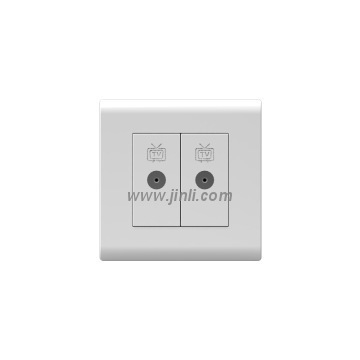 W86 series -- 2 gang TV electrical socket