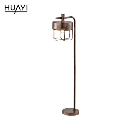 HUAYI Modern Crystal Floor Lamp