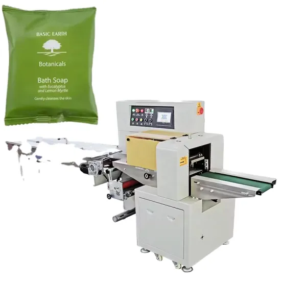 Horizontal Automatic Packing and Wrapping Machine for Bakery Products: Biscuits, Bread, Cupcakes, Cookies