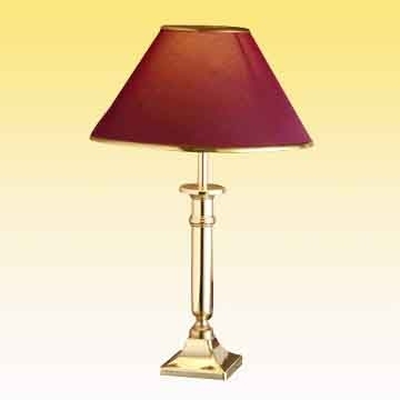 Decorative Style, Small Table Lamps, Glass, Cloth Lampshade, Metal Base, LED Lamp