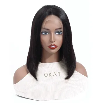 Cheap Straight Bob Wig Raw Brazilian Virgin Human Hair 13x4 Lace Front Wig Cuticle Aligned Human Hair Extension Lace Frontal Wig