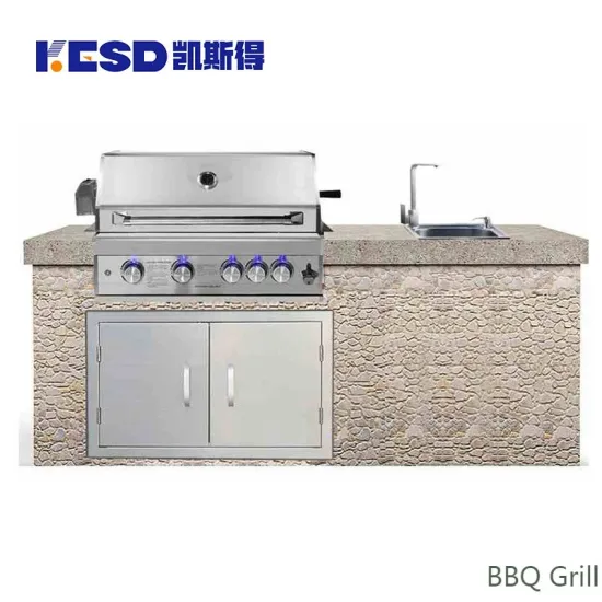 Factory Supple Anti Rust Stainless 304 Outside Kitchen BBQ Gas Grill