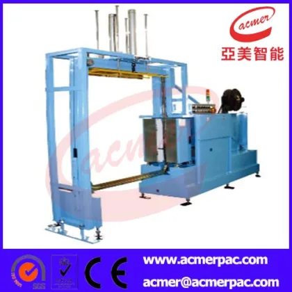 Pallet Strapping & Stretch Wrapping Machine Line
