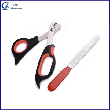 Pet Dog Cat Toe Care Nail Cutter Clippers Scissors Shear Grooming Trimmer with File