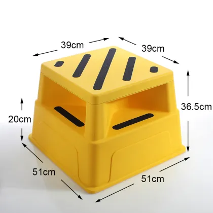 Safe Outdoor Garden 2-Step Stool for Adults and Children