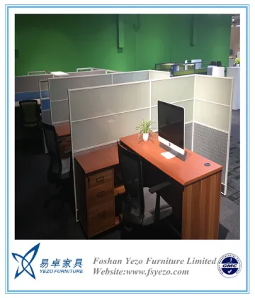 Formica fireproof board curved banding double office desk workstation modular