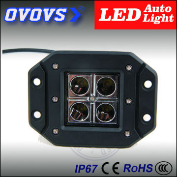 OVOVS wholesale high quality car accessories 12v 12w work light led for atv offroad