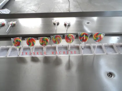 Automated Hard Candy and Fruit Lollipop Production Machine
