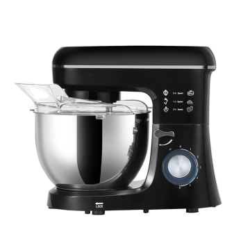 1400W 6-Speed Electric Stand Mixer with 5L Bowl and Stainless Steel Table Structure for Cake and Bread Dough Mixing