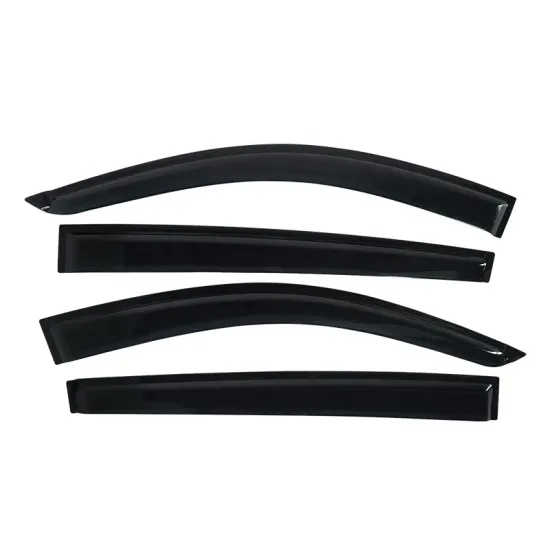 Acrylic Black Weather Shield Rain Visor for Mitsubishi Triton L200 (2006-2015)