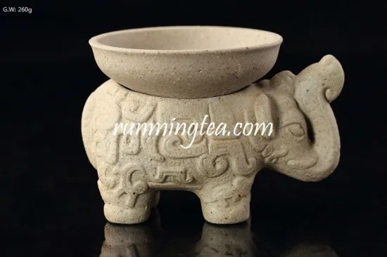 Jingdezhen Ceramic Elephant Shape Tea Strainer