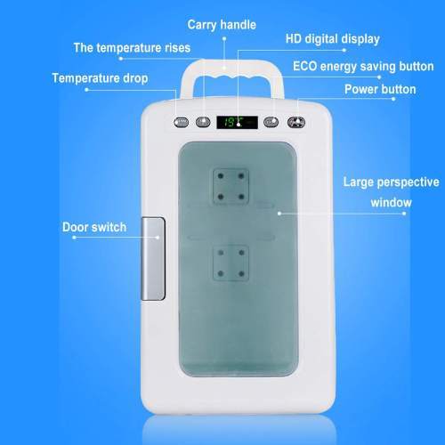 10L 12v 220v Home Refrigerator Warmer Freezer Cooler Fridge Compressor Refrigerator Temper Adjustable