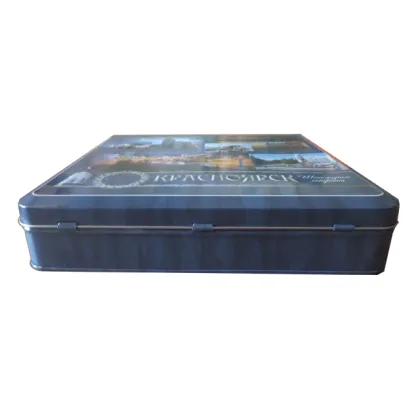 Metal food grade suitcase  tin can